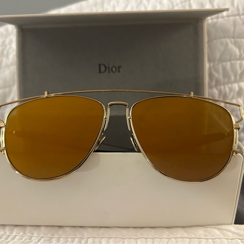 Dior Gold genuine Aviator Sunglasses